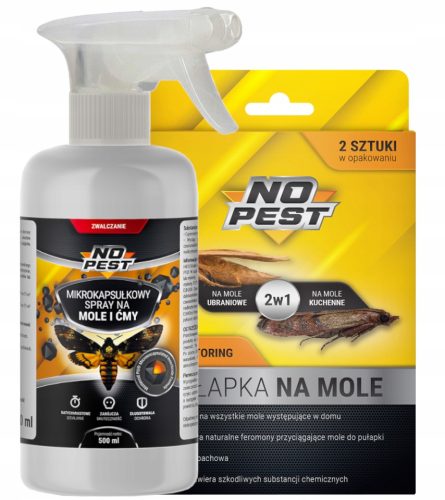  Raspršivač, aerosol protiv žohara, krpelja, komaraca, moljaca, mrava, muha, osa, pauka, buha, stjenica, srebrnih ribica No-Pest 500 ml