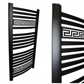    Ukrasni KUPAONSKI RADIJATOR SIGMA GREEK 1170x575 Black Structure 556W