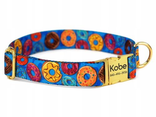 Personalizirana ogrlica za pse s imenom Donut, veličina S