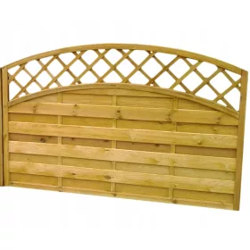   Ogradni panel - Raspon ograde plotylamelowe.pl 180 x 130 cm drvo