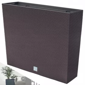    DTU24 saksija 60 cm x 18 x 50 cm plastika, nijanse smeđe i bež