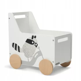   Dječja kutija za igračke Kinderkraft Racoon 35 x 55,5 cm bijela