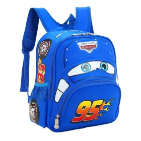  Školski ruksak Cars Lightning McQueen - plavi, ergonomski i vodootporan