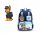 Ruksak za školu s više odjeljaka Paw Patrol Chase + novčanik + futrola za ključe
