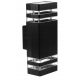 Vrtna zidna svjetiljka LEDLUX LX-9116 BLACK