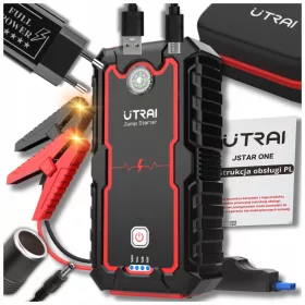   Full Power Booster Jump Starter 2000A s Powerbankom i kompasom