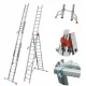 Krause ljestve 9,3 m aluminijske 3 x 36 do 150 kg
