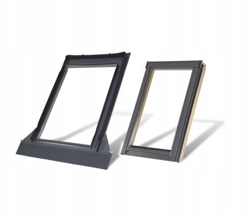 Krovni prozor s opšivom RoofLite+, 78x140 cm, drvo