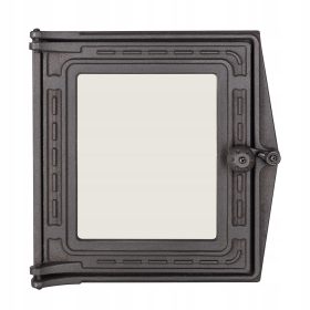   Vrata za kamin od lijevanog željeza Art Flame 1814 29x29,7 cm crna