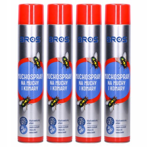 Sredstvo protiv insekata - Aerosol protiv komaraca i muha Bros 750 ml