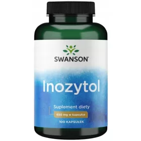   Inozitol 650mg Swanson - Suplement za Potporu Nervnog i Reproduktivnog Zdravlja (100 kapsula)