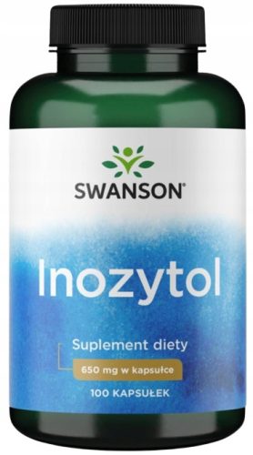 Inozitol 650mg Swanson - Suplement za Potporu Nervnog i Reproduktivnog Zdravlja (100 kapsula)