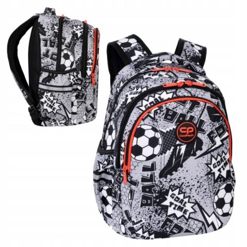 CoolPack Profesionalni Školski Ruksak s Više Odjeljaka, Crni - 21L