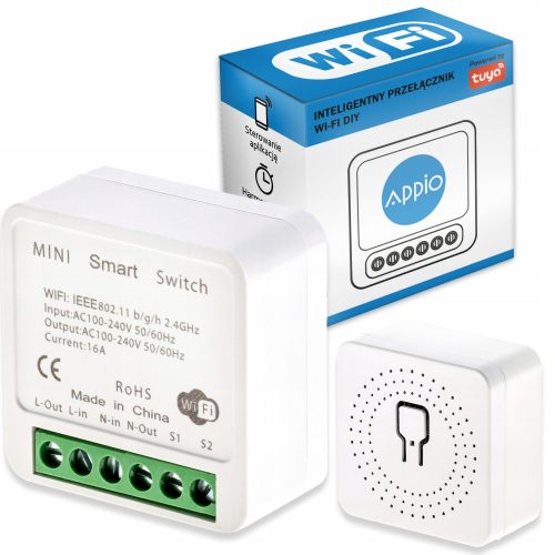 Ineox Pametni WiFi Prekidač i utičnica s Tuya Smart 16A WiFi Relejem