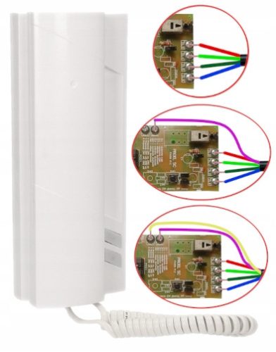 Višelokacijski analogni interkom telefon Proel PA-456 za 4, 5, 6-žilne instalacije