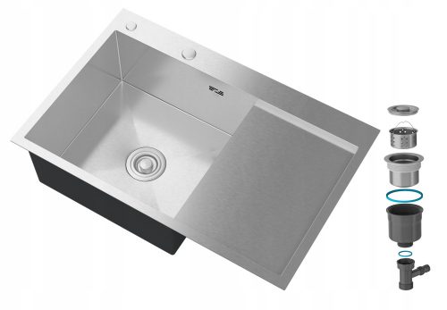 Granitan H7851 Chrome Sink 78x51 cm