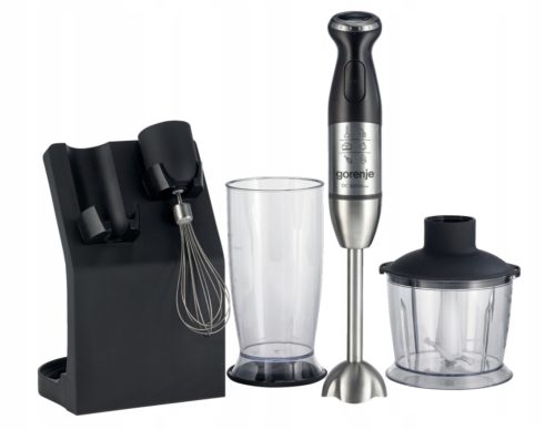  METALNI ŠTAPNI BLENDER SA POSTOLJEM SNAŽAN 900W HBC807QB GORENJE ŠOLICA 0.5L