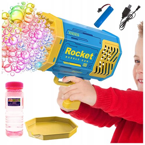 Pistolet za mjehuriće Bubble Machine Bazooka + Tekući Božićni Poklon