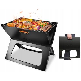    PRIJENOSNI VRTNI ROŠTILJ NA DRVENI UGLJEN, SKLOPIVA TORBICA