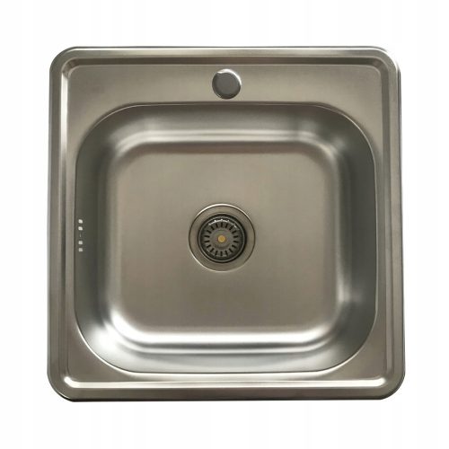 ANW HOME Elegantni Sudoper od Nehrđajućeg Čelika s Jednom Komorom 48x48x16 cm