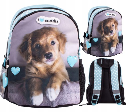 Ruksak za vrtić Beniamin Sweet Pets Piesek, crni