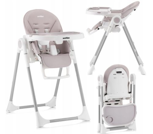  NUI Sesttino stolica za hranjenje 6m+ 15kg Siva