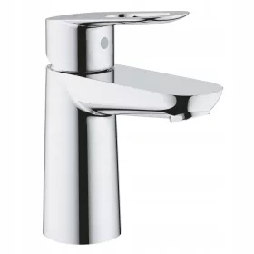   Grohe BauLoop elegantna kromirana slavina za umivaonik s modernim dizajnom i visokom funkcionalnošću. Ova samostojeća slavina nudi jednostavan jednootvorov montaža i metalnu džojstik ručku za lako pod