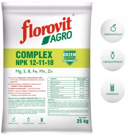   Florovit Agro Complex NPK 12-11-18 25kg NISKA ZAWARTOSC KLORIDA