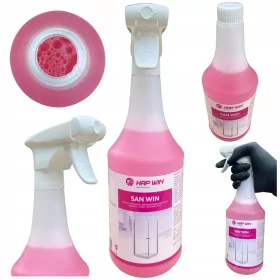    Sredstvo za pjenu za sanitarnu kupaonicu 1L HAP WIN + raspršivač, okidač za bočicu