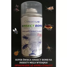   Sredstvo protiv insekata - Dimna bomba protiv žohara, muha i stjenica Private Lab 400 ml