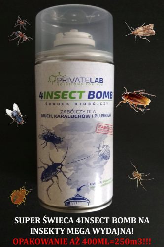 Sredstvo protiv insekata - Dimna bomba protiv žohara, muha i stjenica Private Lab 400 ml