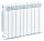 Dijamantni aluminijski radijator Wulkan H500 1526 W bijeli 800 x 578 x 95 mm - bočni priključak