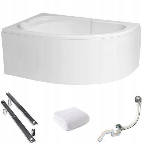 Asimetrična akrična kada Polimat STANDARD 130 x 85 cm