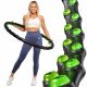 Hop-Sport Hula Hoop s Kuglicama za Mršavljenje 98 cm Crni