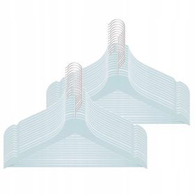   Drveni vješalica za odjeću Springos, 30 komada, plavo-nijanse