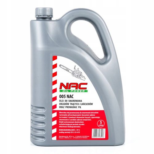 Ulje za kosilice - NAC ULJE ZA PODMAZIVANJE VODILICA LANCA 5L