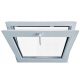 NAGIBNO PVC PROZOR 450x450mm BIJELI SA RUČKOM