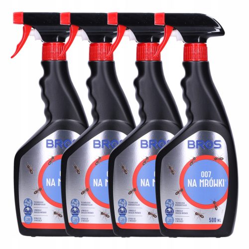 Sredstvo protiv mrava BROS 007, 4 paketa po 500ml - efektivna zaštita