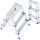 Drabina domowa dwustronna HIGHER®️ schodki 2x3 obciążenie max. 125 kg