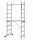 Drabest ljestve 2,98 m aluminijske 3 x 16 do 150 kg