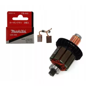   Makita rotor 619583-5 + četkice CB-440 za odvijač DDF482 BDF 482 DDF