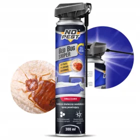   Sredstvo protiv insekata - Raspršivač, aerosol protiv žohara, buha, stjenica, srebrnih ribica No-Pest 300 ml