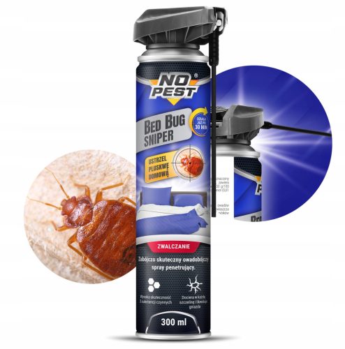 Sredstvo protiv insekata - Raspršivač, aerosol protiv žohara, buha, stjenica, srebrnih ribica No-Pest 300 ml
