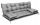  King vrtni jastuk 60 x 150 x 15 sivi