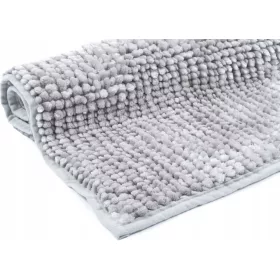  Duguljasti Kupaonski Tepih od Chenillea S Pahuljastim Efektom 60x90cm Siva