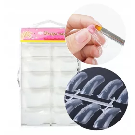   GORNJE DUALNE FORME ZA AKRIL GEL ZA NADALJANJE NOKTIJU 100 kom.