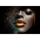 FOTO TAPETA LANENA ŽENA GOLD GLITER 276x192