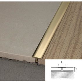 Profilpas traka 26 x 7, dužina 270cm, sjajni mesing