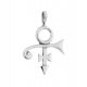Srebrni privjesak Prince Love Symbol