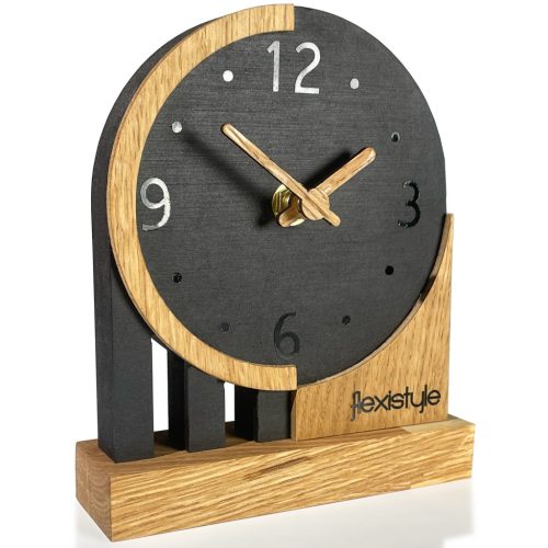  FLEXISTYLE stolni sat crni 13cm